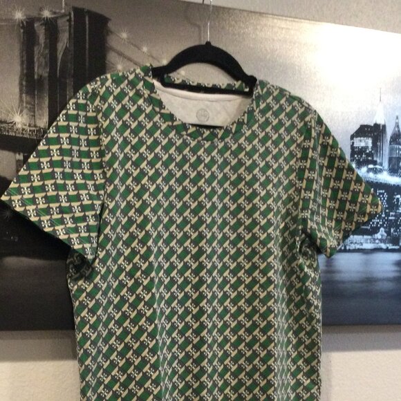 Tory Burch Women Green Logo T-SHIRT SIZE M - Picture 7 of 9